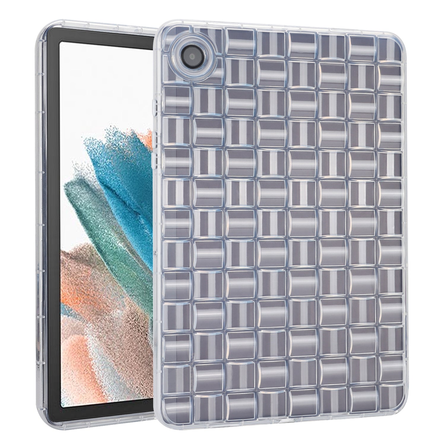 For Samsung Galaxy Tab A8 10.5 (2021) X200 Tab A8 10.5 (2022) Ice Cube Design Clear Case Soft TPU Protective Tablet Cover For Samsung Galaxy Tab A8 10.5 (2021) X200 Tab A8 10.5 (2022) Ice Cube Design Clear Case Soft TPU Protective Tablet Cover